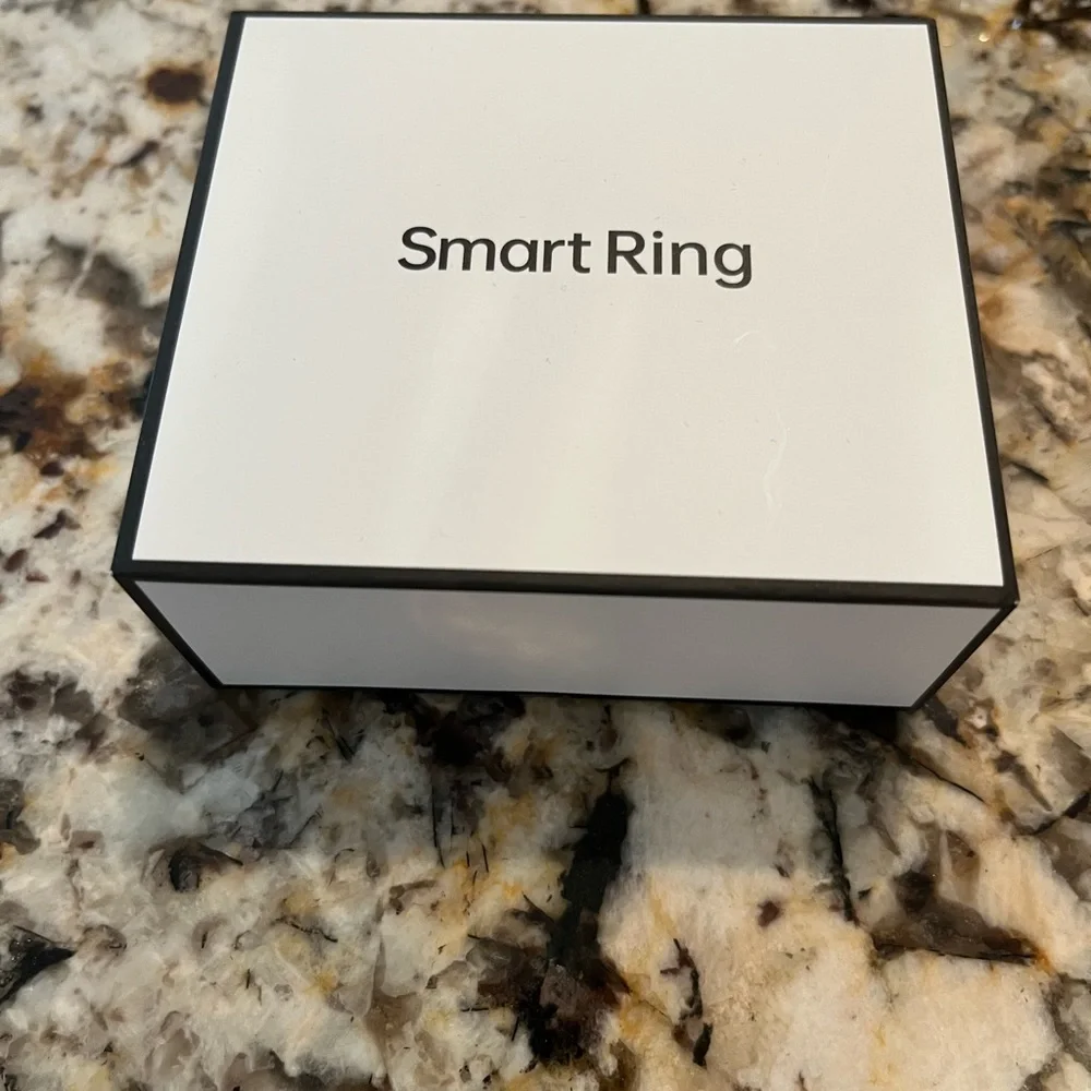 Smart Ring with Gold or Black Band Works With Both IPhone and Android.